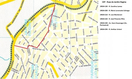 MAPA RUAS e CEP